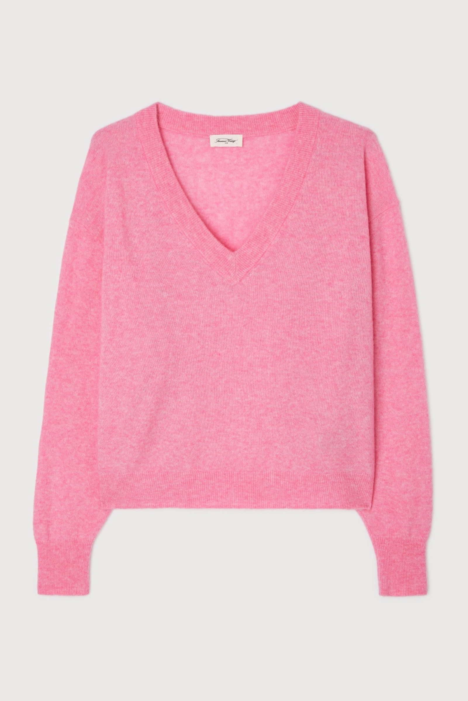 Raxow V Neck Jumper - Pink