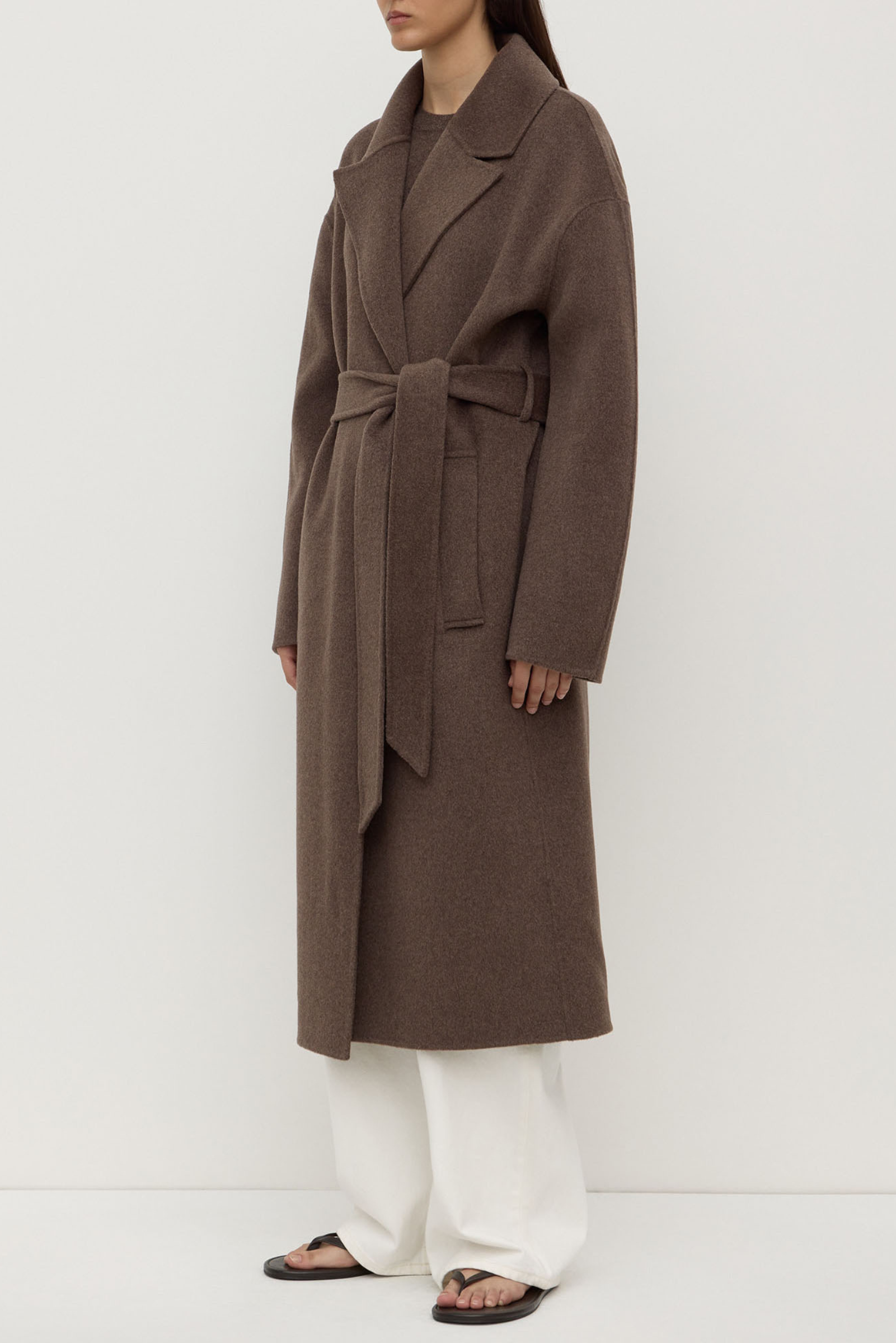 Ivy Wool Coat - Cocoa Marle