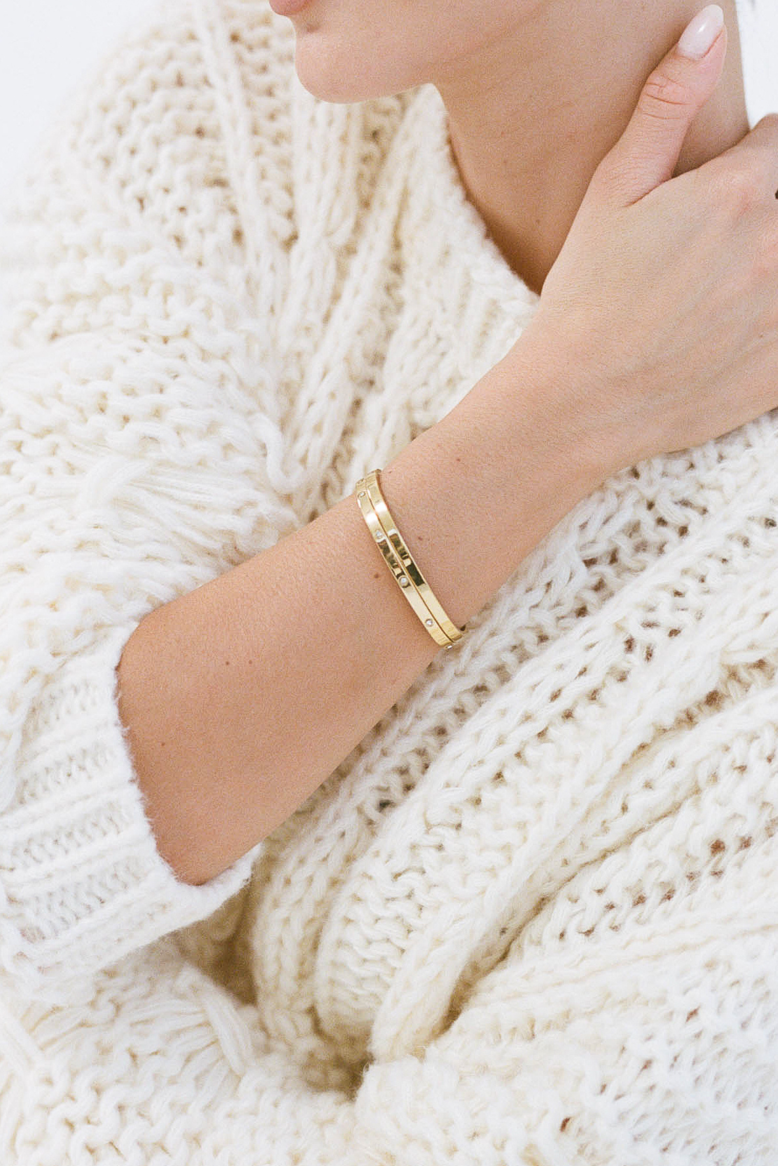 Dylan Bangle - Gold/Celestial Clear