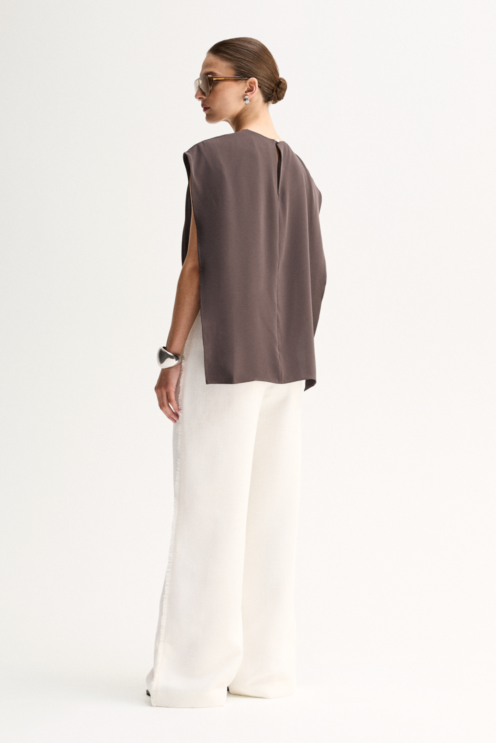Harper Cape Top - Slate