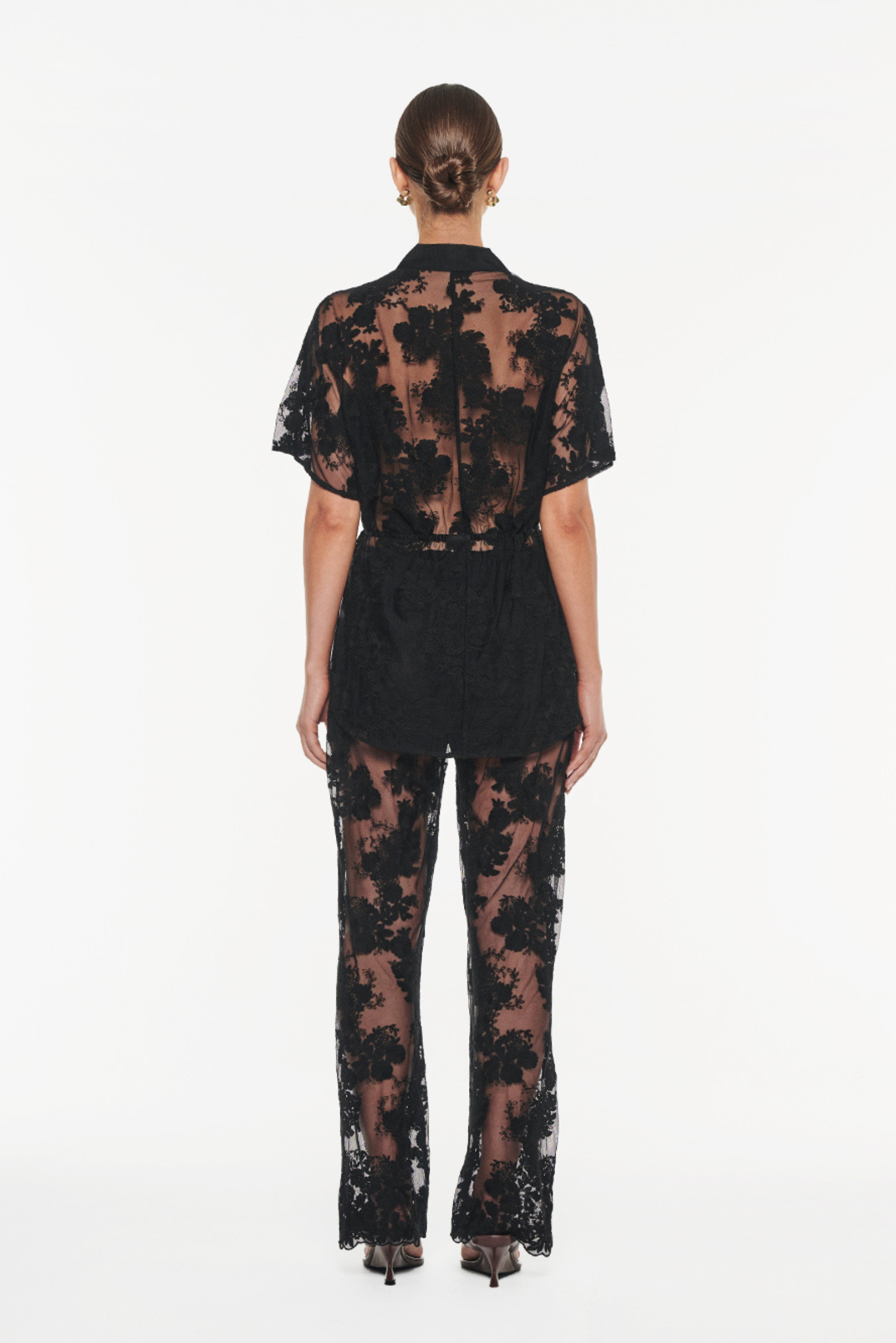Jaxon Lace Shirt - Black