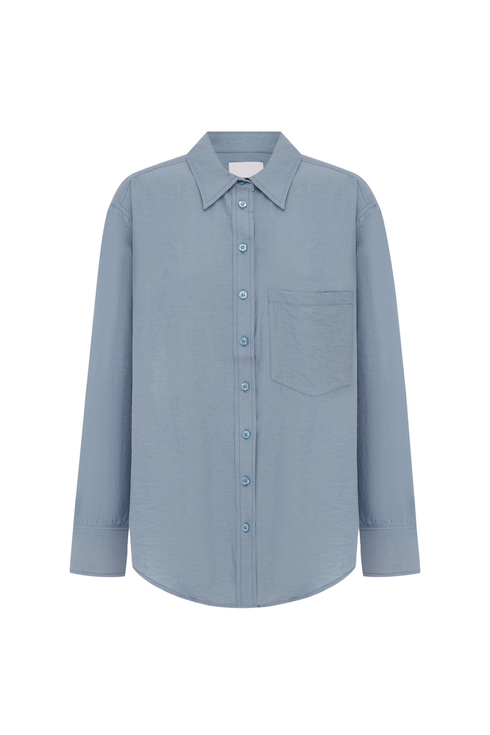 Ramona Silk Shirt - Periwinkle