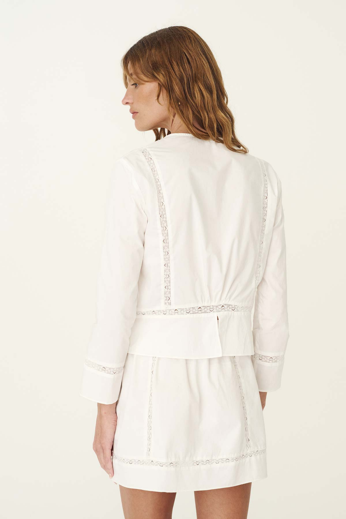 Candace Lace Blouse - Bone