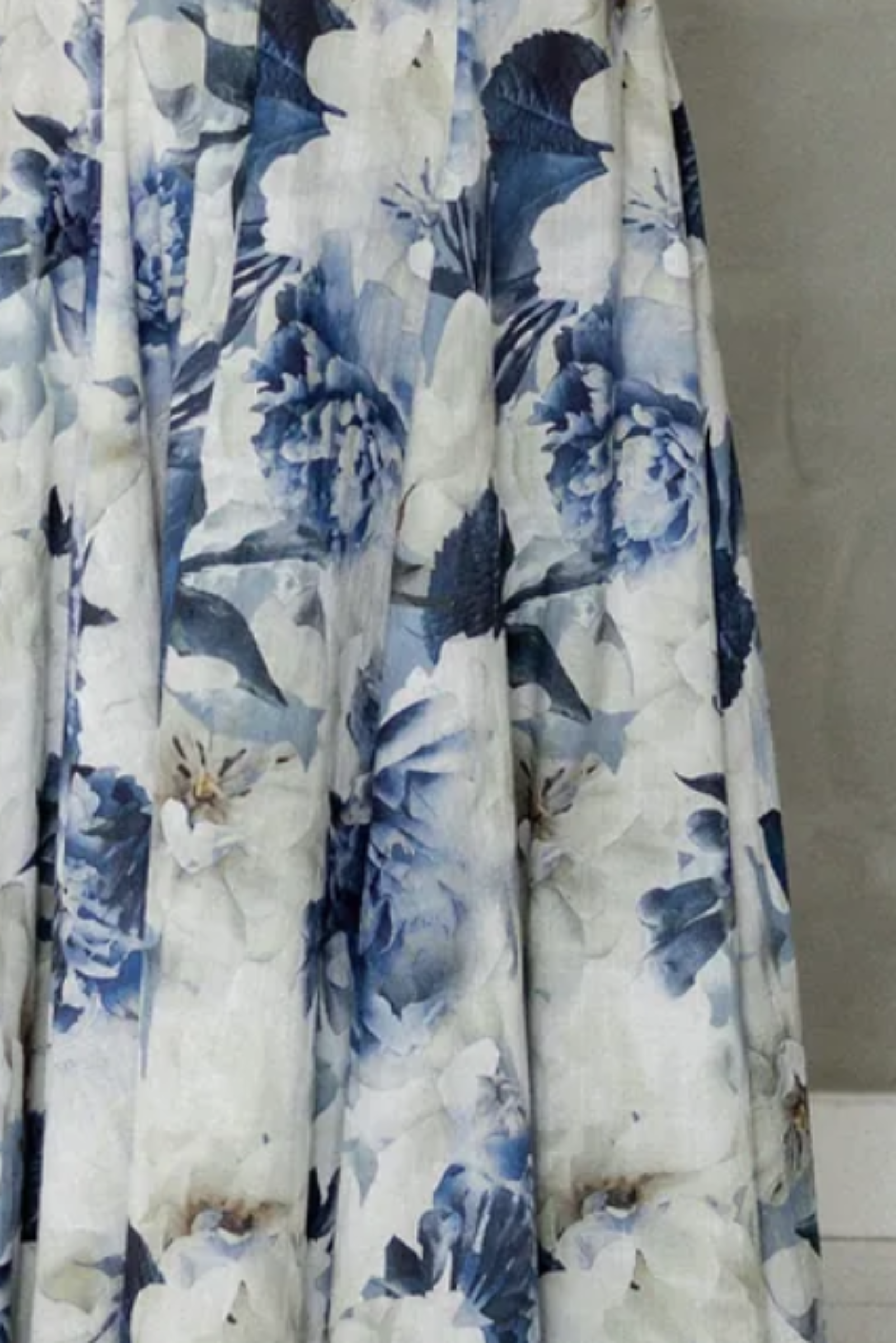 Never Be Maxi Skirt - Blue Floral