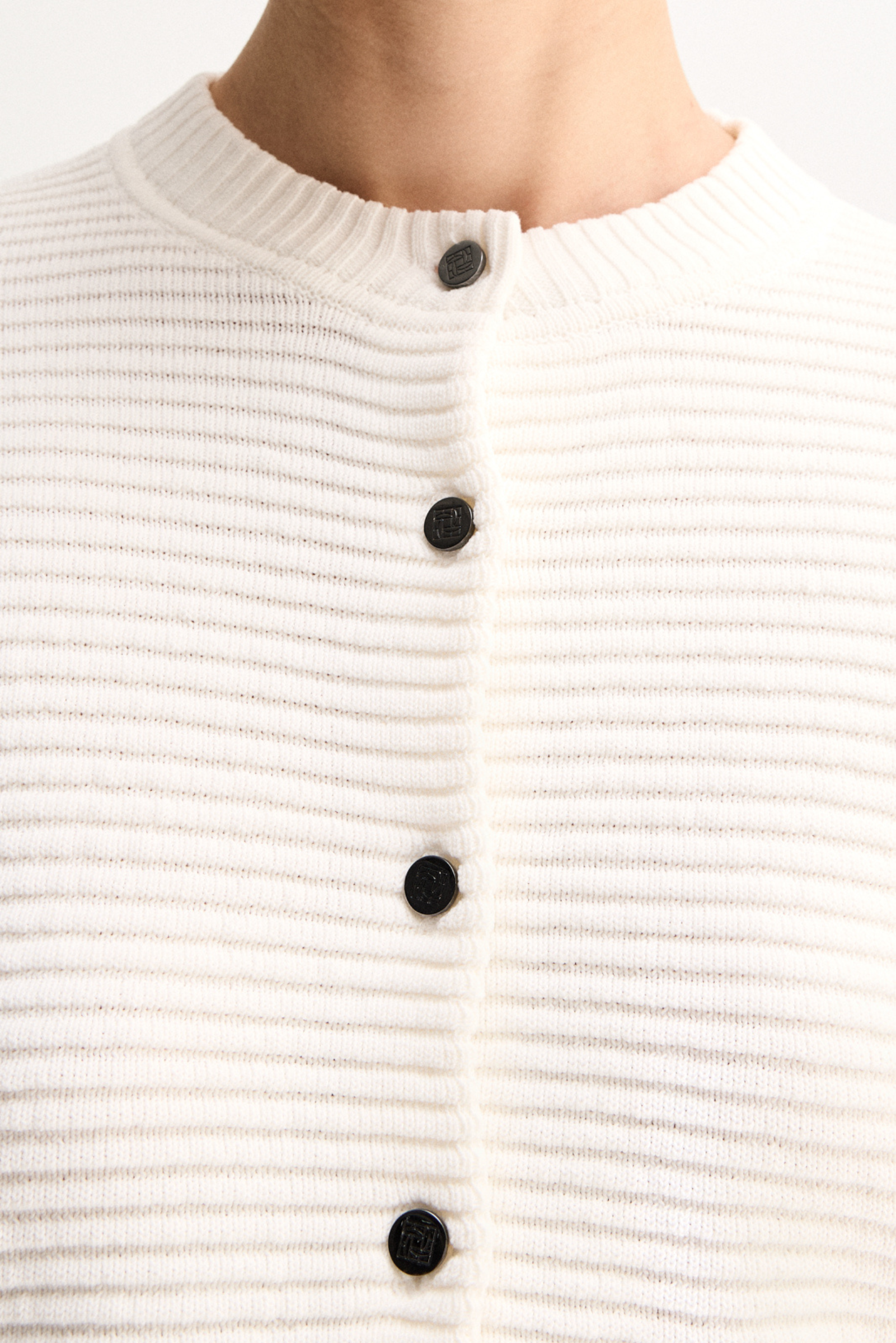 Lenna Knit Cardigan - White