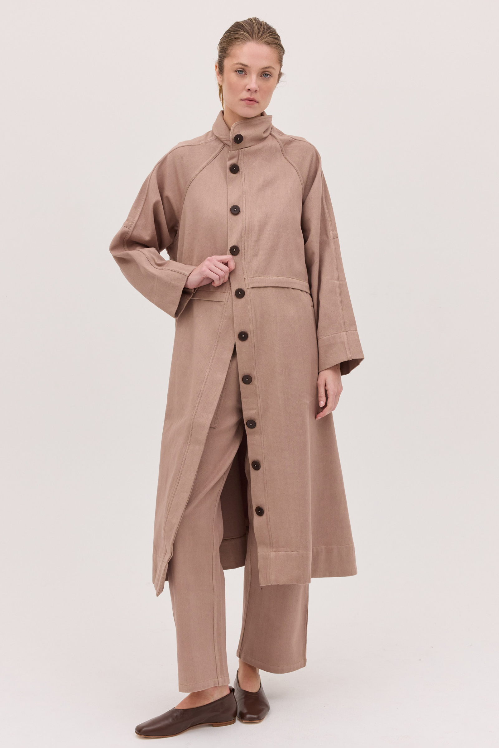 The Denim Trench - Mocha