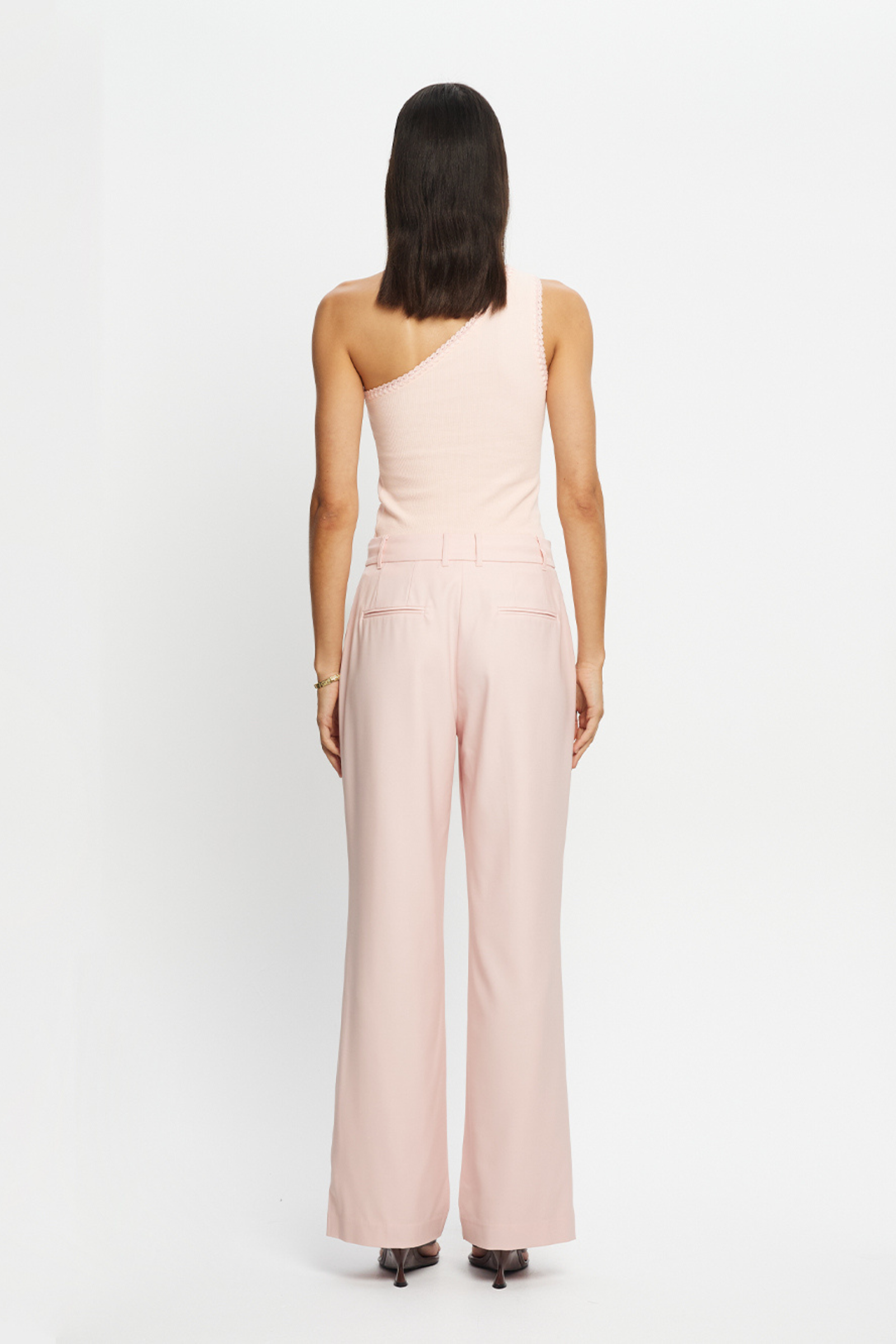 Tallulah One Shoulder Tank - Pink