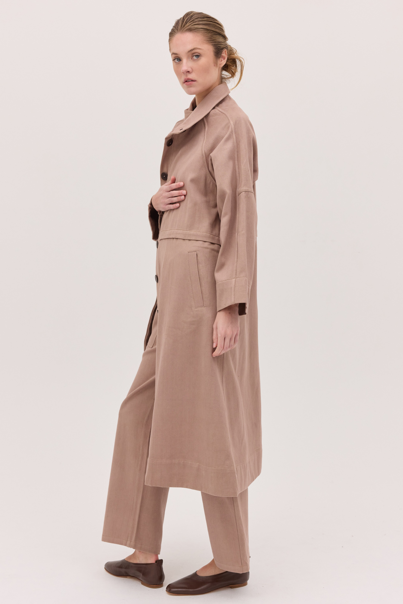 The Denim Trench - Mocha