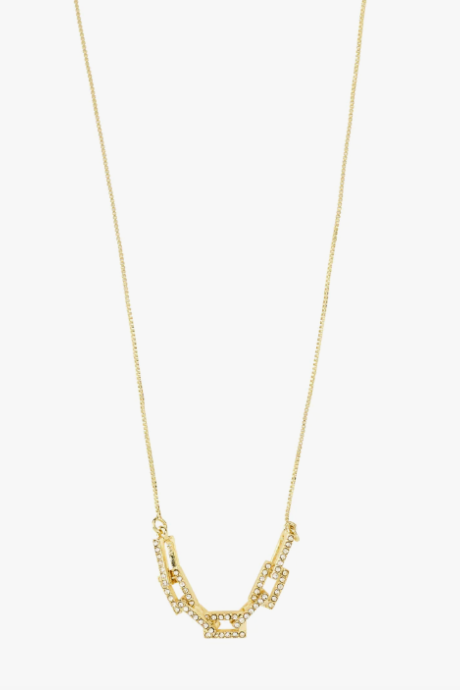 Coby Recycled Crystal Pendant Necklace - Gold Plated