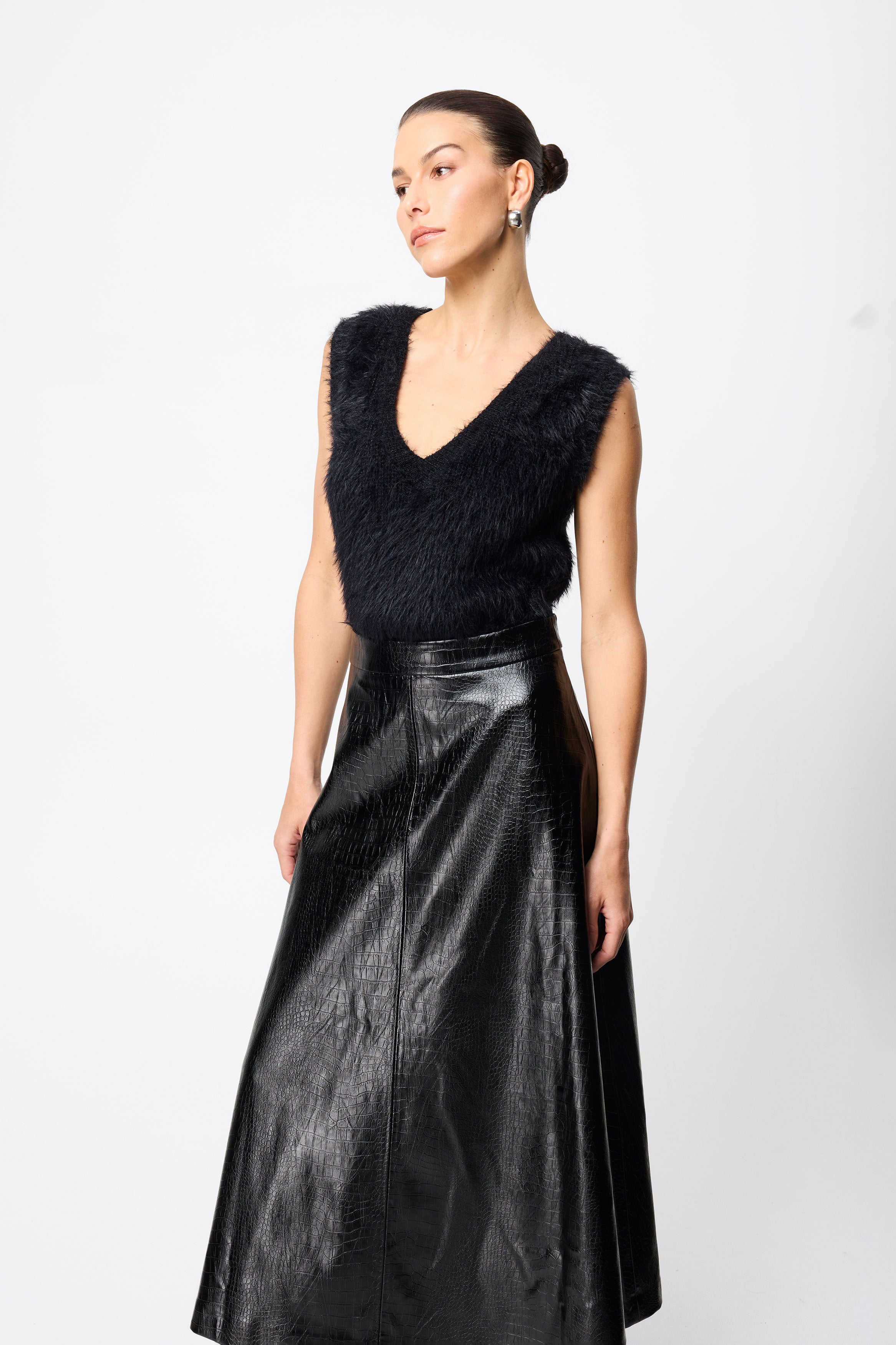 Salt Water Maxi Skirt - Black
