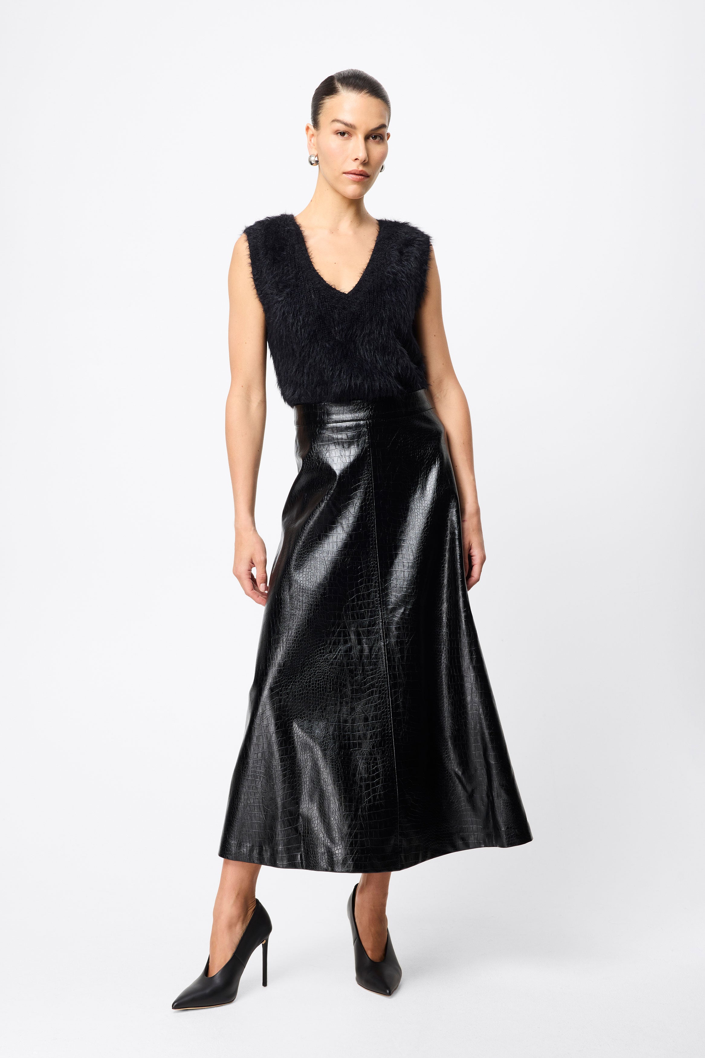 Salt Water Maxi Skirt - Black