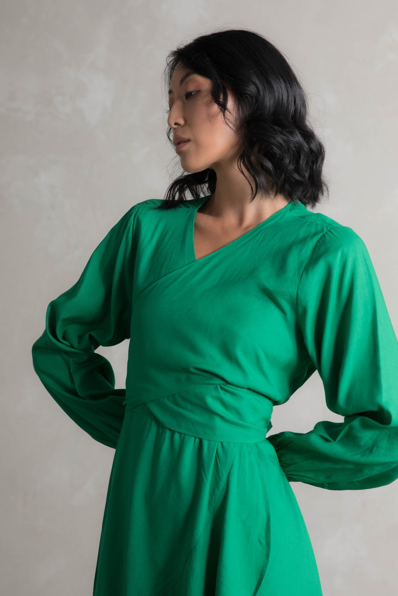 Piper Dress - Apple Green - Cazinc - Coko