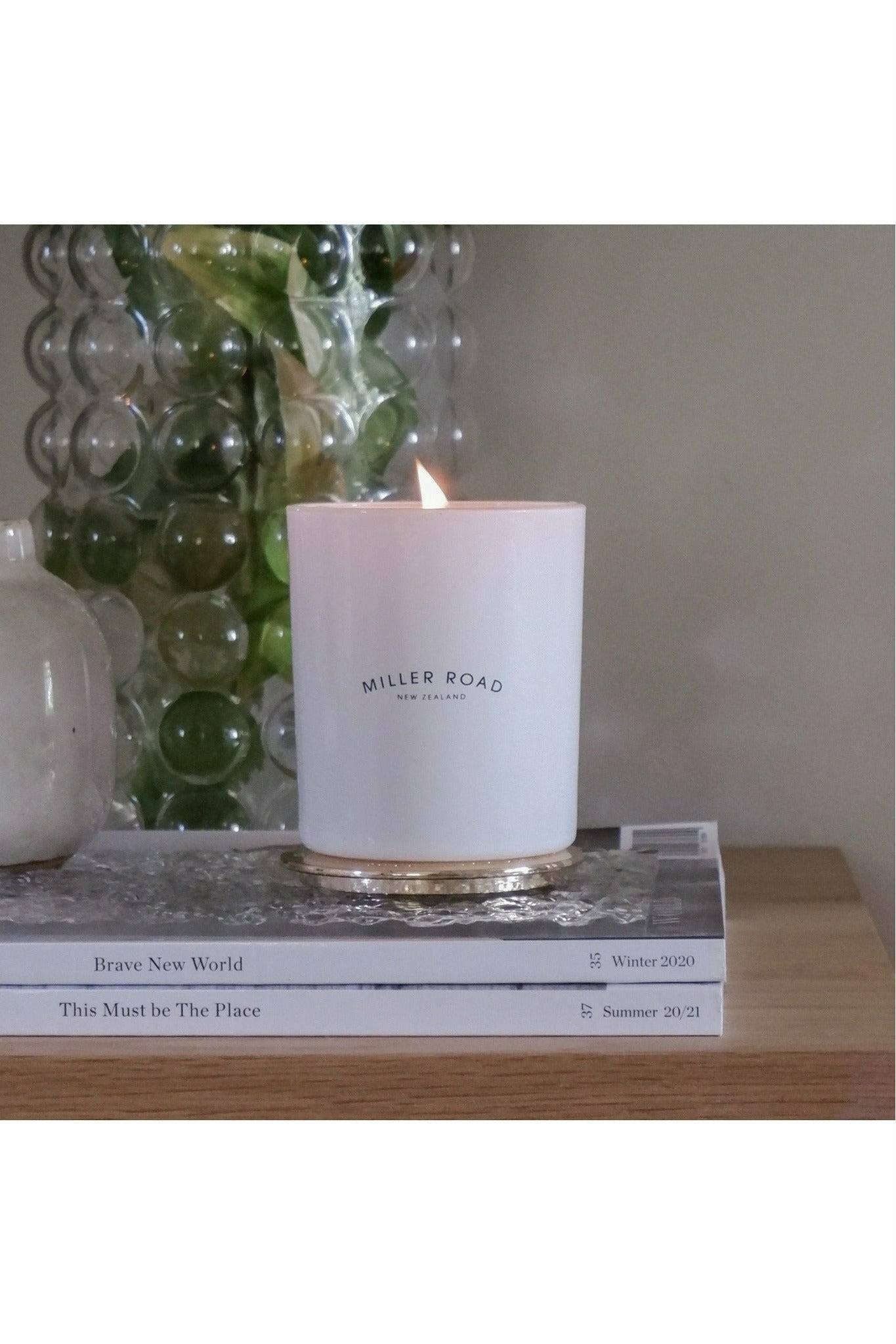 WHITE LUXURY CANDLE - MILLER ROAD - Coko